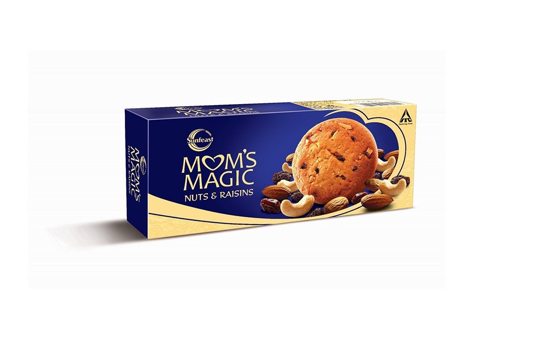 Sunfeast Mom's Magic Nuts & Raisins Biscuits   Box  60 grams